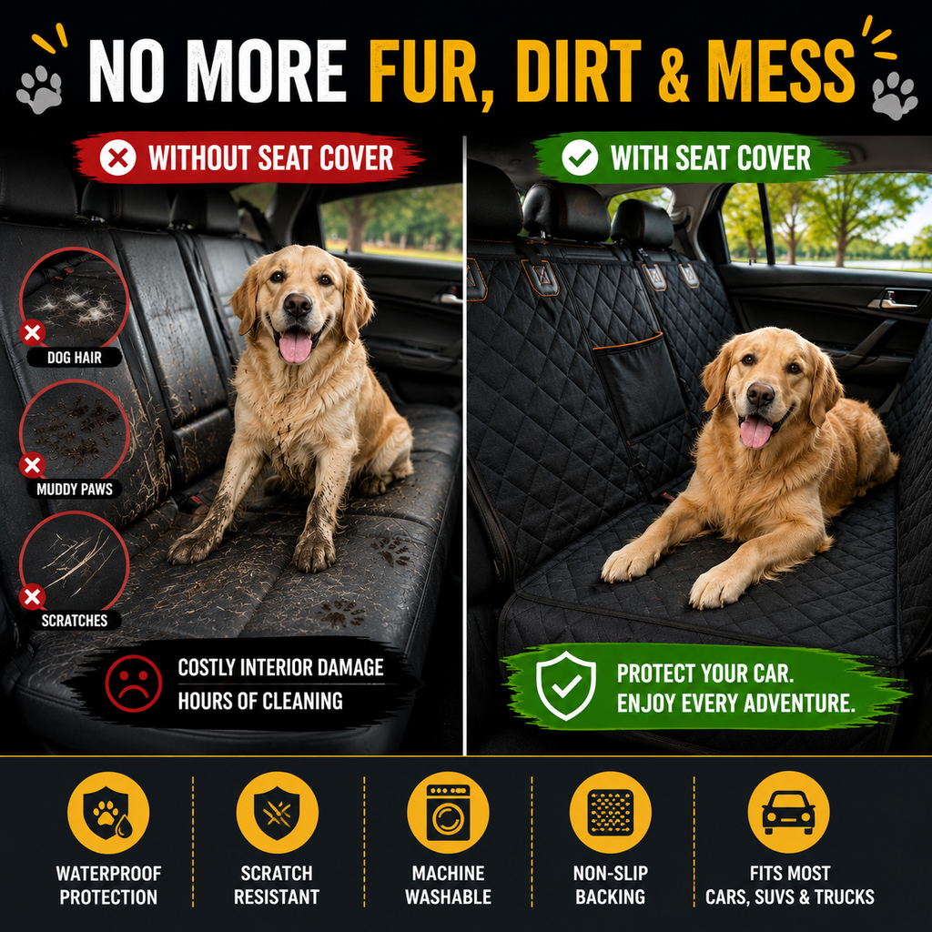 Waterproof Dog Car Seat Cover