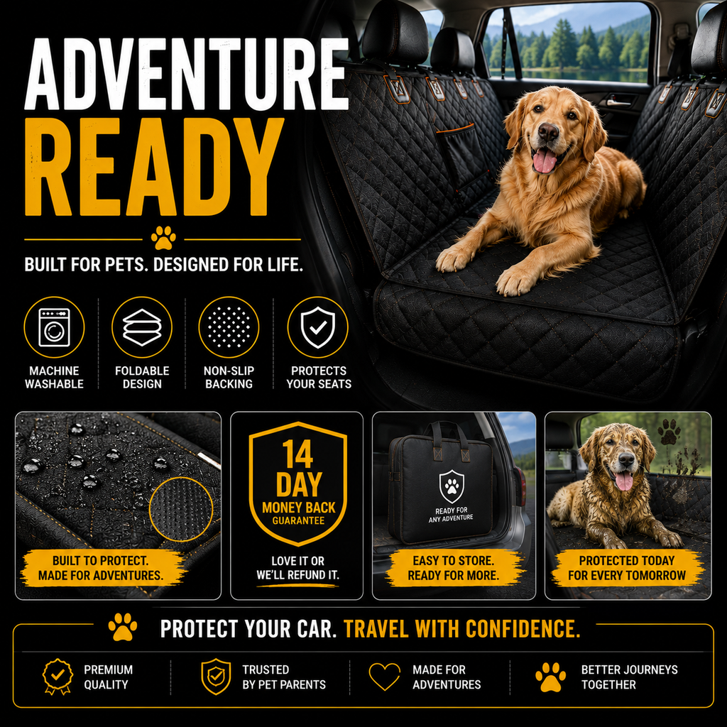 Waterproof Dog Car Seat Cover
